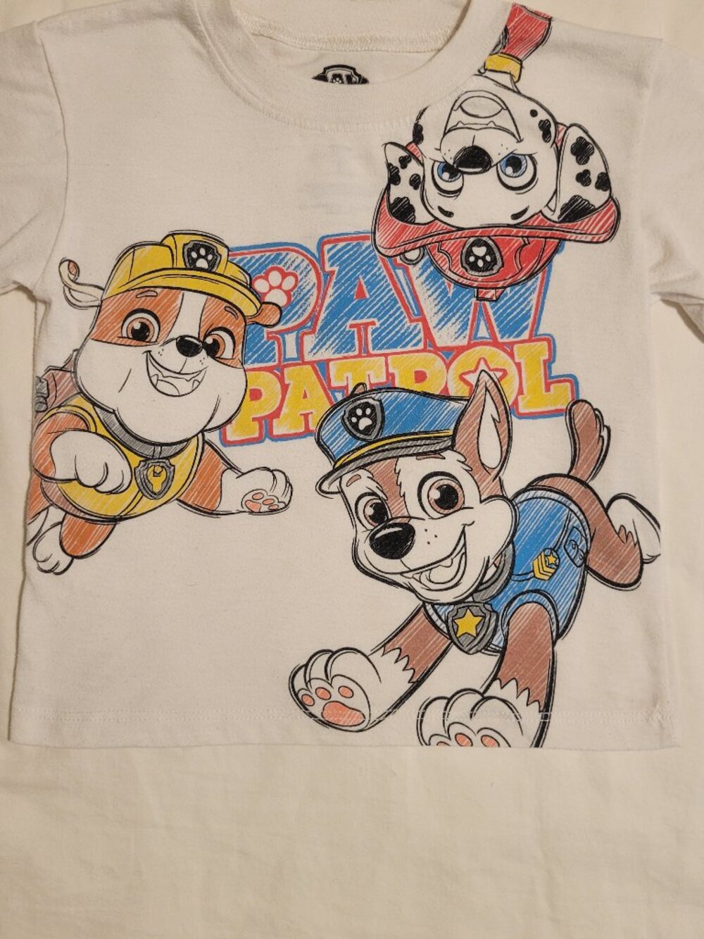 Nickelodeon Paw Patrol Beige Short Sleeve Graphic T-shirt Toddler Boys 2T